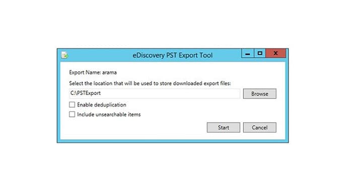 Exchange Online Mailbox to Pst – E-Discovery Export Tool