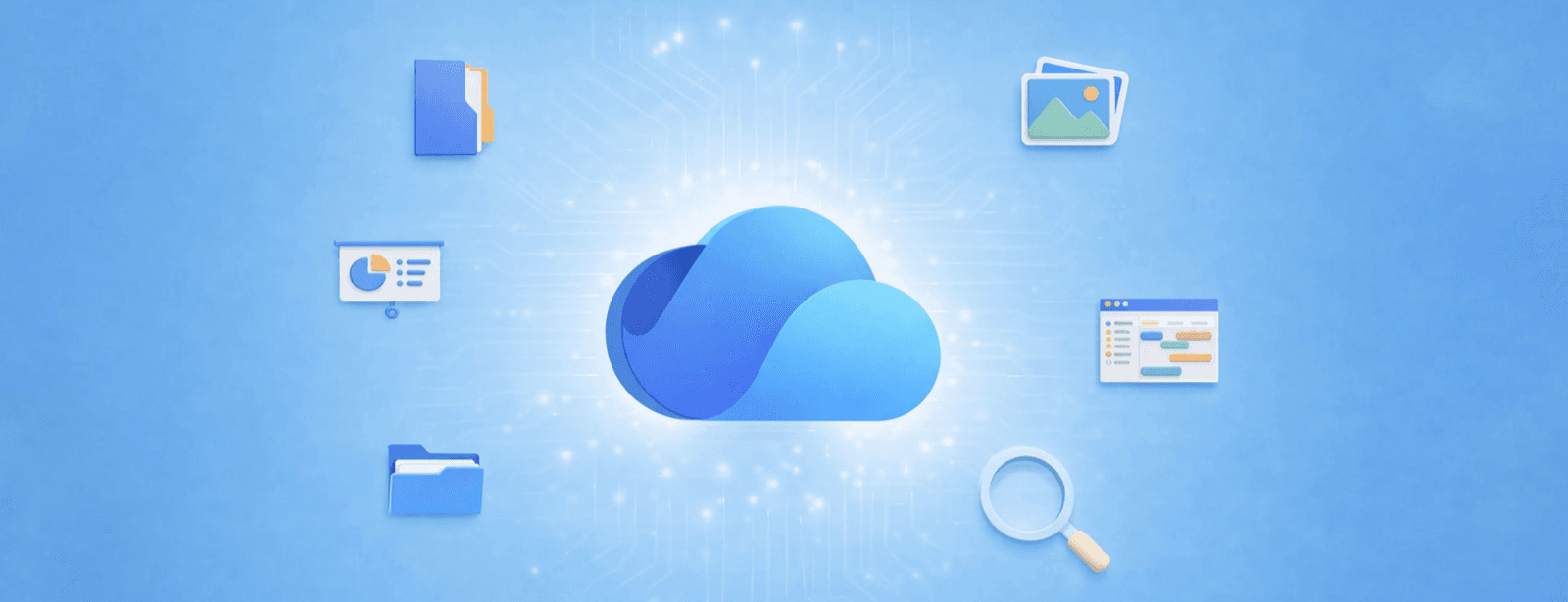 OneDrive bulut ikonu ve bağlı içerik türleri — Microsoft Tech Community resmi marka görseli