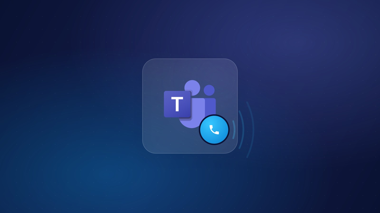 Microsoft Teams Phone bulut telefon sistemi — Microsoft Teams resmi logosu ve arama rozetiyle simgelenen kurumsal santral (PBX) kavramı
