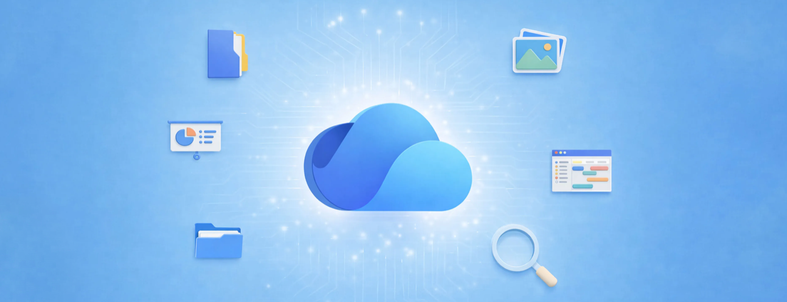OneDrive bulut ikonu ve bağlı içerik türleri — Microsoft Tech Community resmi marka görseli